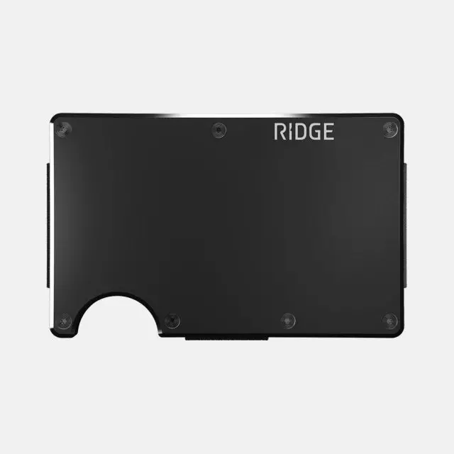 Royal Black Aluminum Money Clip – Sleek Minimalist Design 1