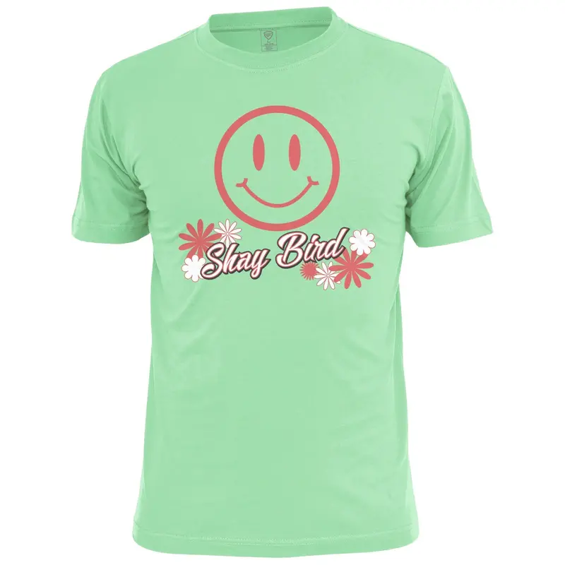 Shay Bird Smiley Graphic T-Shirt 1