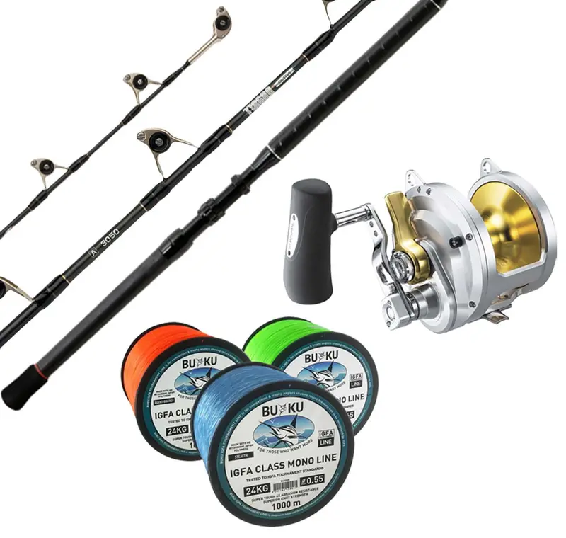 Shimano Talica 24Kg Tuna And Marlin Fishing Combo With Tiagra Ultra Reel 1