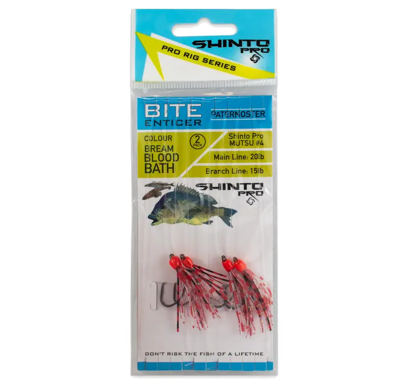Shinto Pro Bite Enticer Paternoster Mutsu Circle Rig – 2-Pack, Size #4 1