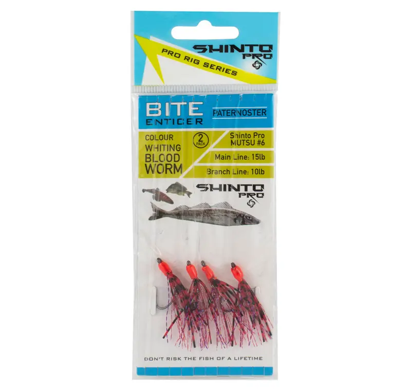 Shinto Pro Bite Enticer Paternoster Mutsu Circle Rig – 2-Pack, Size #6 1