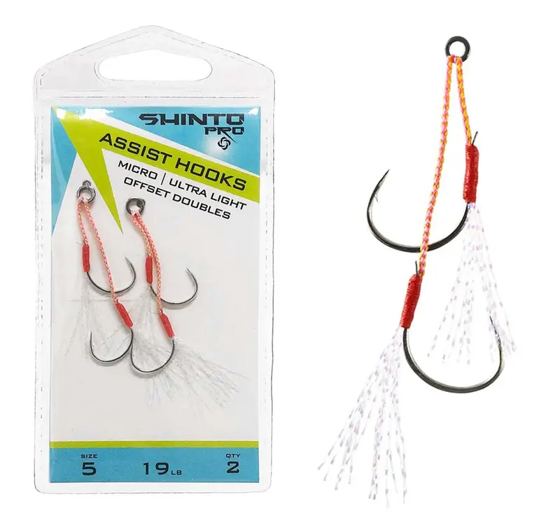 Shinto Pro Micro Ultra-Light Offset Double Assist Hooks 1