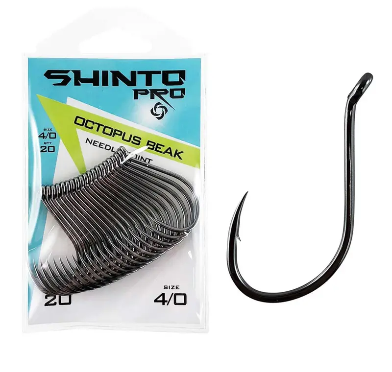 Shinto Pro Octopus Beak Hook – Corrosion-Resistant Black Nickel
