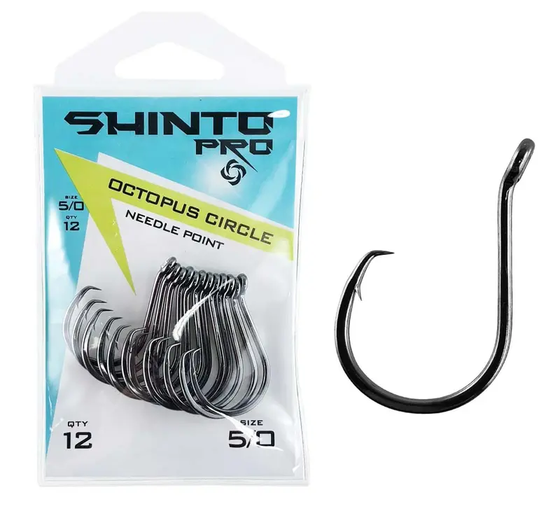 Shinto Pro Octopus Circle Hook – Black Nickel Finish 1