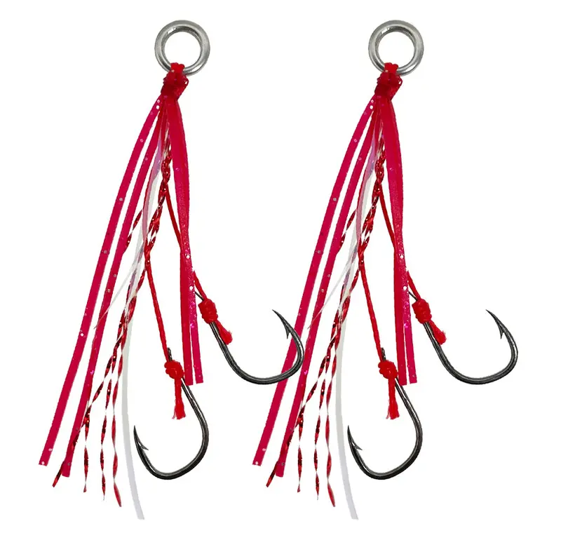 Shinto Pro Pimped Micro Assist Hooks – Size 8 (Fine-Wire Saltwater) 1