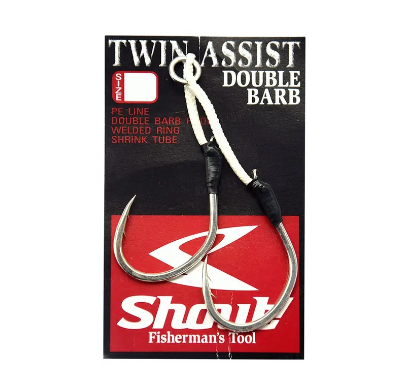 Shout Double-Barb Twin Assist Hook Sets 1