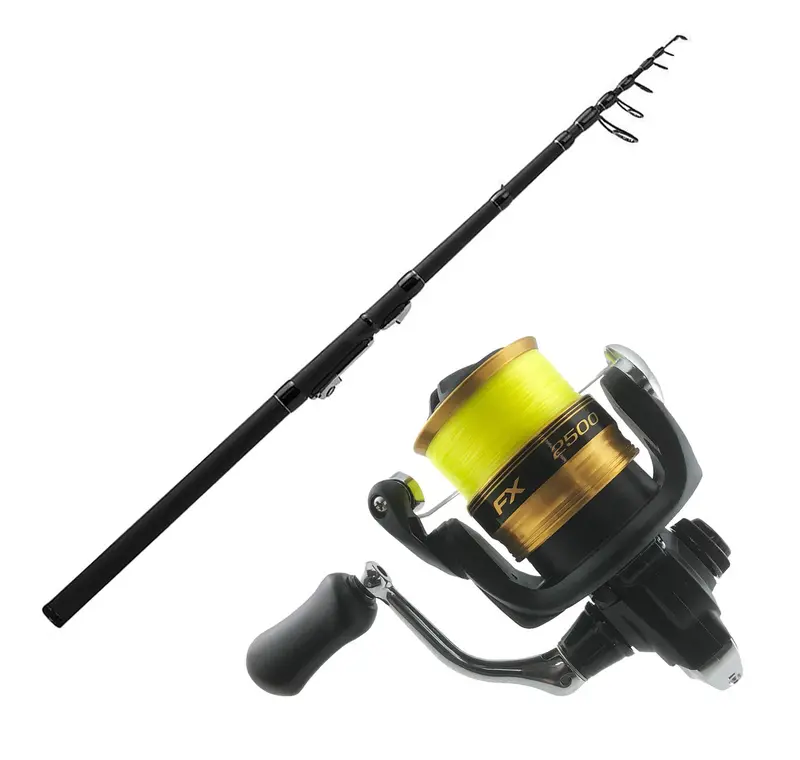 Silstar Rambler 5'6" Telescopic Fishing Rod With Shimano Fx 2500Fc Reel – Travel-Friendly Combo 1