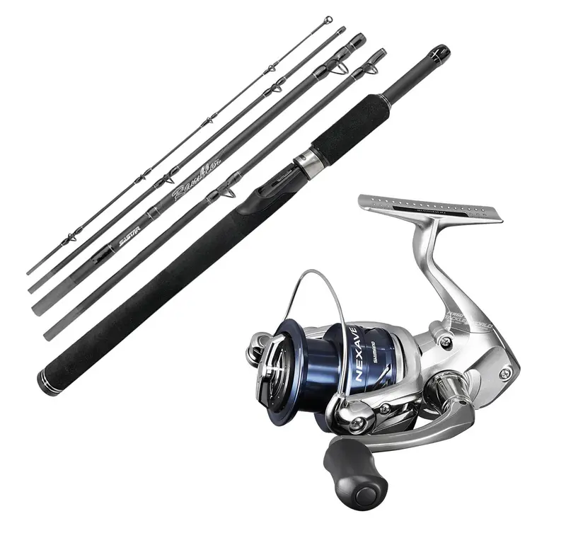 Silstar Rambler 7'6" Travel Rod + Shimano Sienna 4000Fe Reel Combo 1