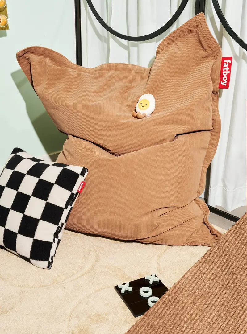 Slim Cord Bean Bag – Compact Lounging Seat 1