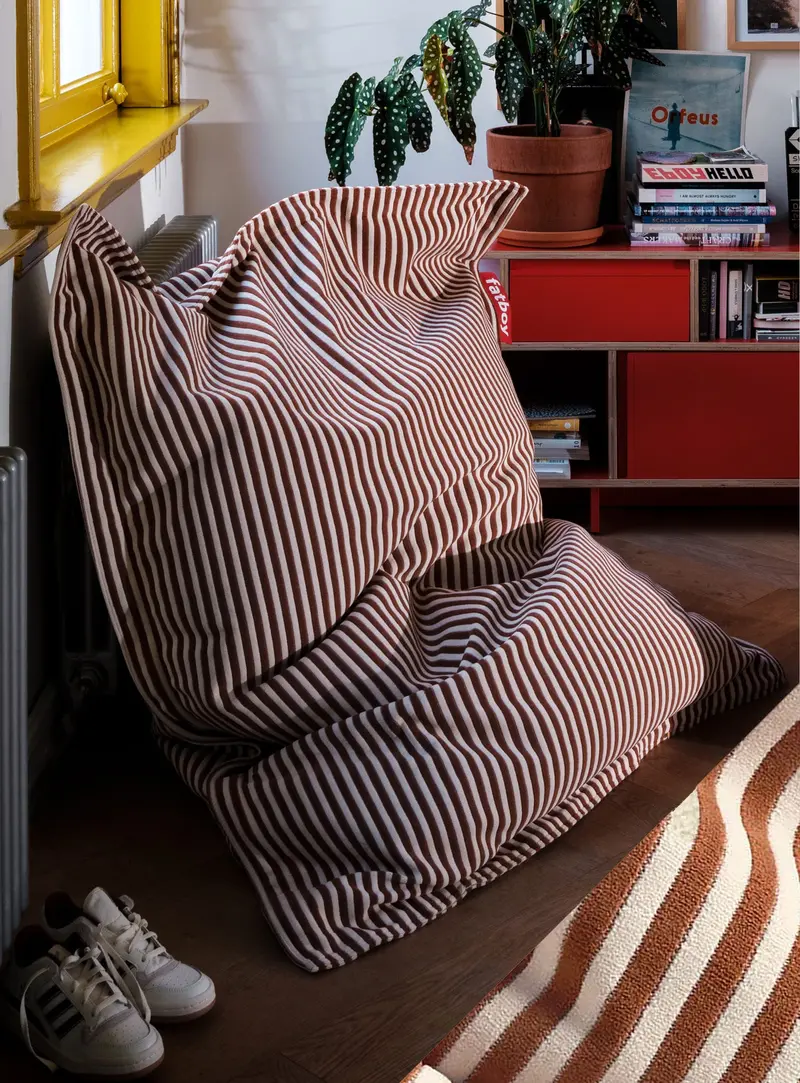 Slim Terry Fabric Bean Bag Chair 1