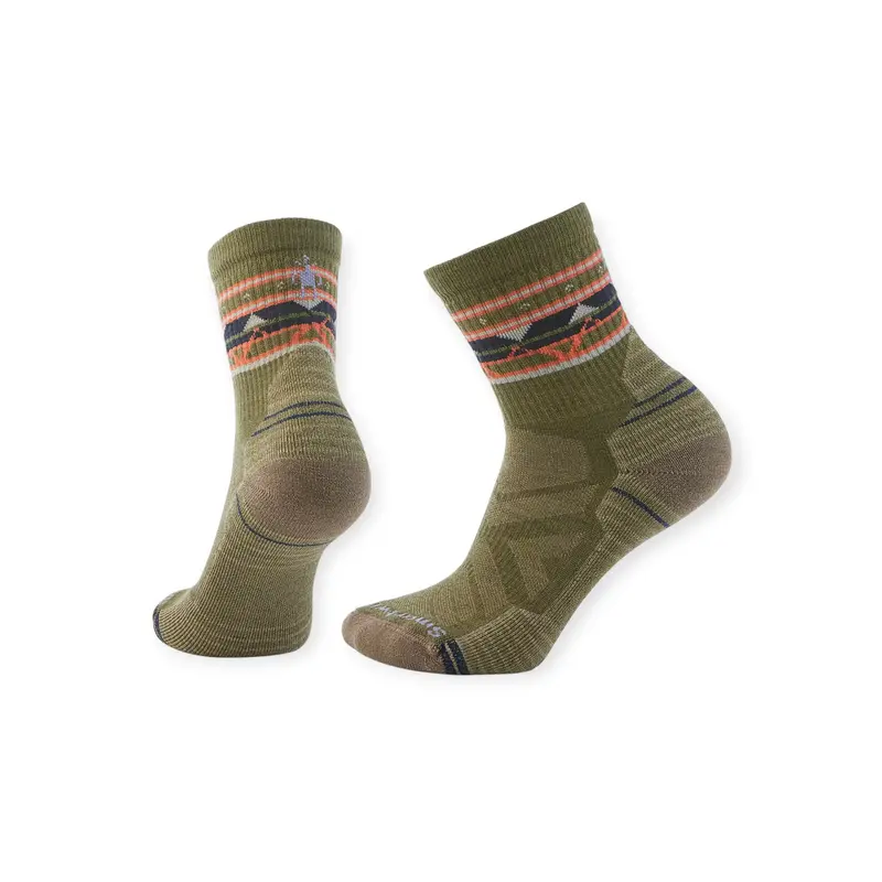 Smartwool Women'S Hike Light-Cushion Mid Crew Socks – Zig Zag Valley Pattern 1