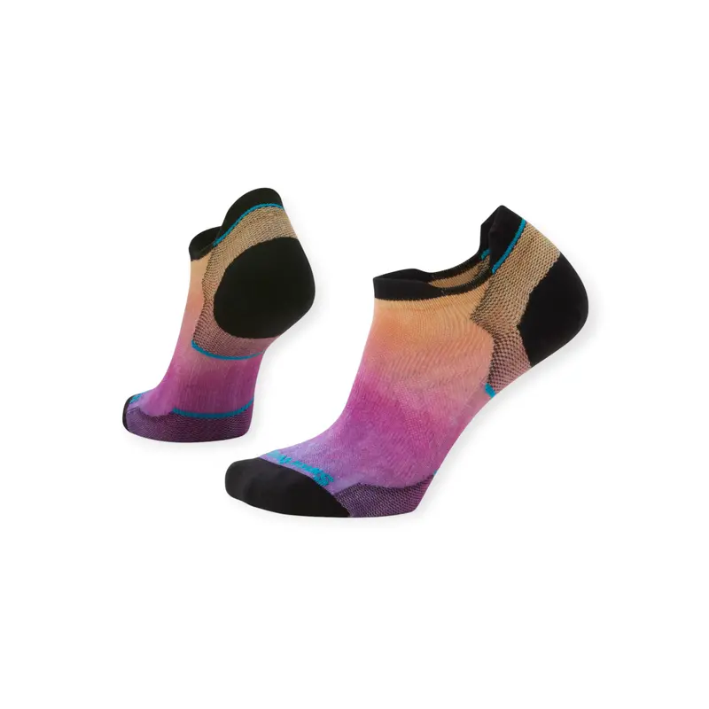 Smartwool Women'S Run Zero-Cushion Low Ankle Socks – Ombre Gradient Print 1