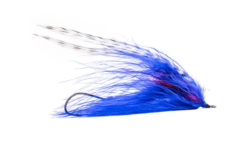 Solitude Burnt Chicken Streamer Fly – Blue, 3-Pack 1