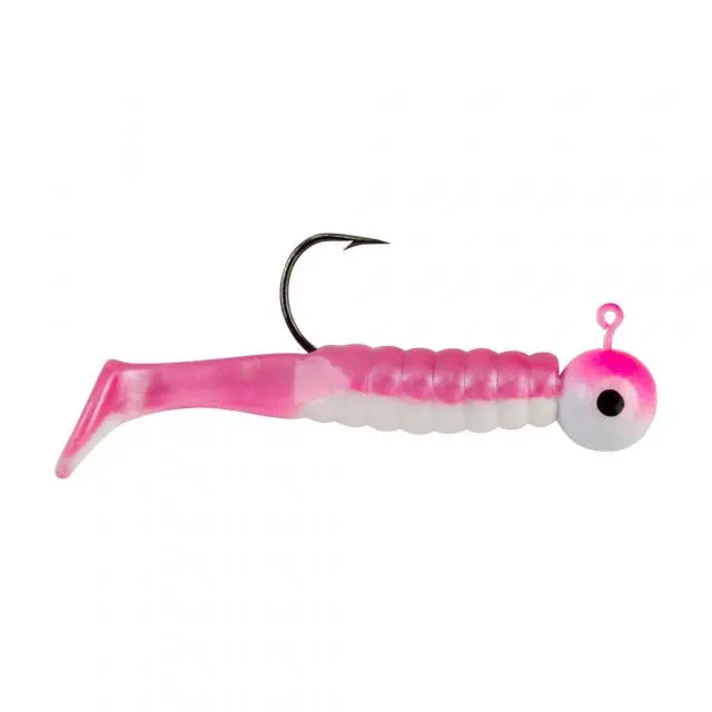 Swimming Paddletail Soft Bait – 1/8 Oz, Size 1, Pearl White 1