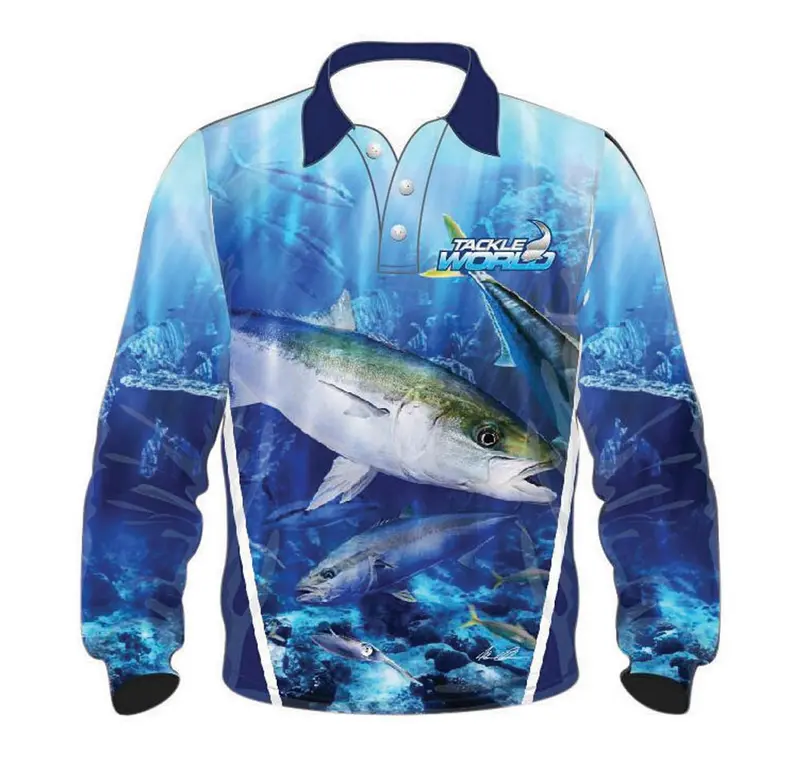 Tackle World Angler Series Kingfish-Themed Adult Fishing Shirt 1