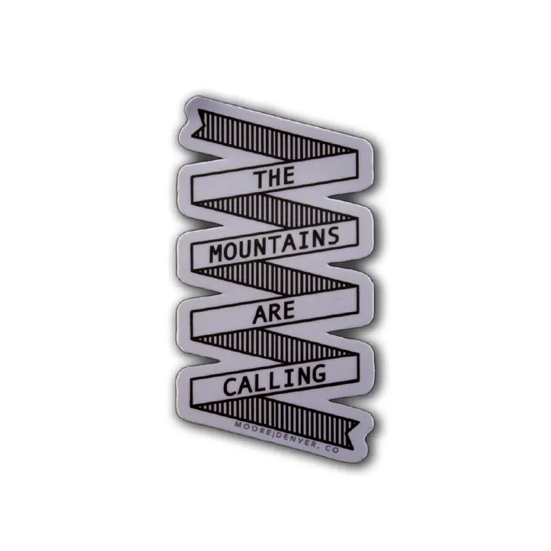 The Mountains Vinyl Sticker – Moore Collection 1
