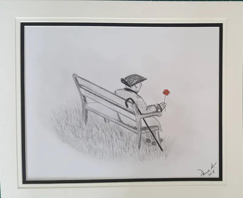 Thought-Provoking Graphite And Polychromo Piece: 'It'S Not Just A Flower' 1