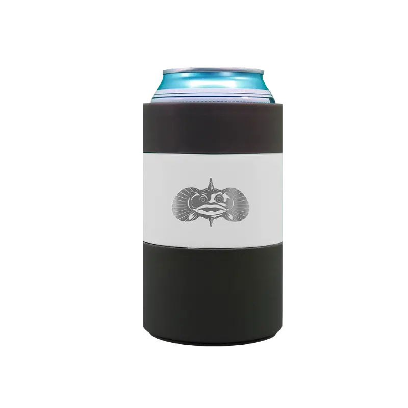 Toadfish Non-Spill Can Cooler – White/Black 1