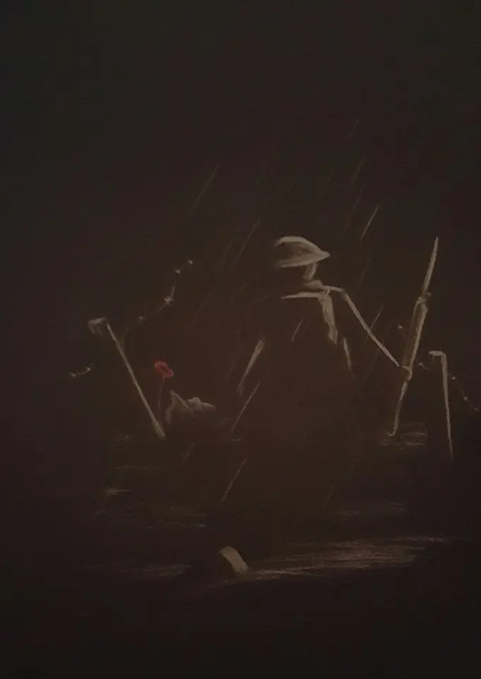 Tommy In The Dark – Evocative Monochrome Polychromo Portrait 1