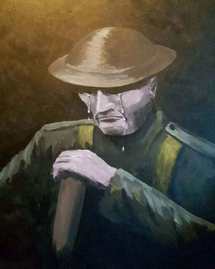 Tommy'S Tears Giclée Print – Limited Edition War Memorial Art 1