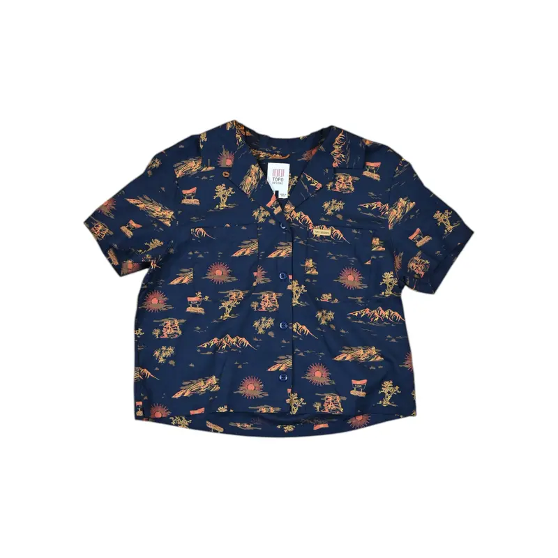 Topo Designs Daytripper Women'S Shirt – Westbound Midnight Print 1