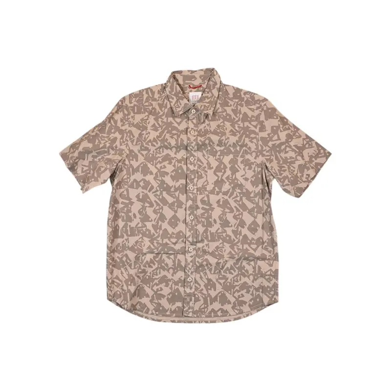 Topo Designs Desert Men'S Short-Sleeve Shirt – Cobblestone Geo Print 1