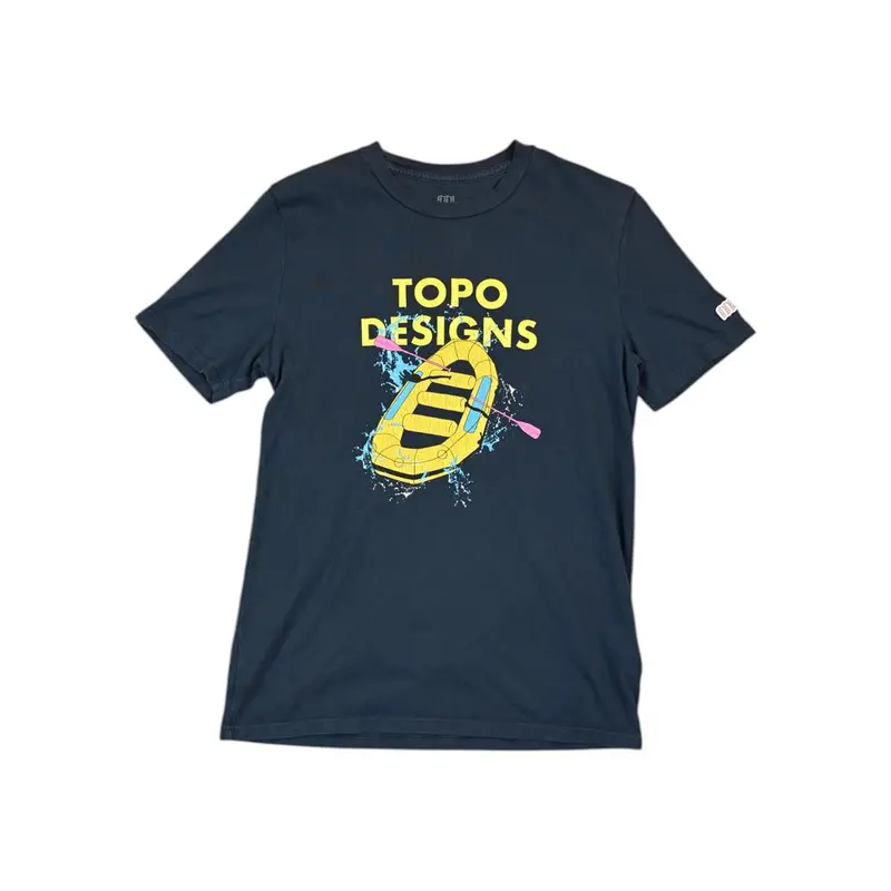Topo Designs Men'S Navy Raft Tee 1
