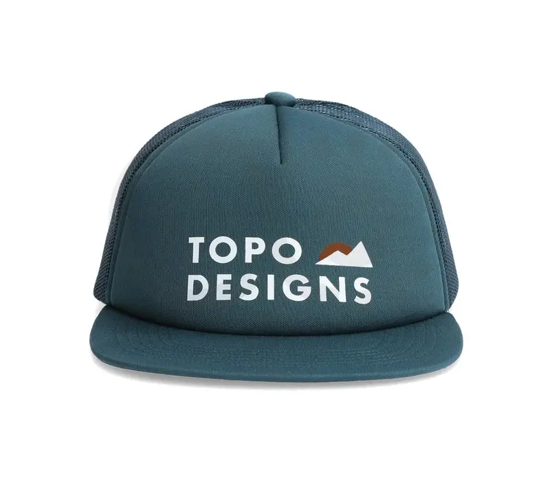 Topo Designs Mountain Waves Embroidered Trucker Hat 1