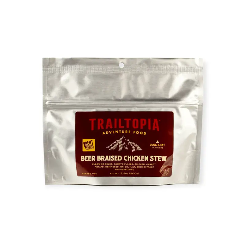 Trailtopia Beer-Braised Chicken Stew – Lightweight Freeze-Dried Meal (2 Servings) 1