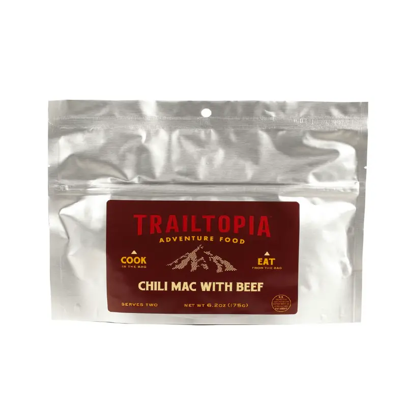 Trailtopia Chili Mac With Beef – Hearty Two-Serving Freeze-Dried Meal 1