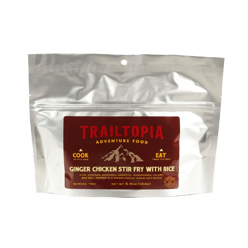 Trailtopia Ginger Chicken Stir Fry – Gluten-Free Freeze-Dried Entree 1