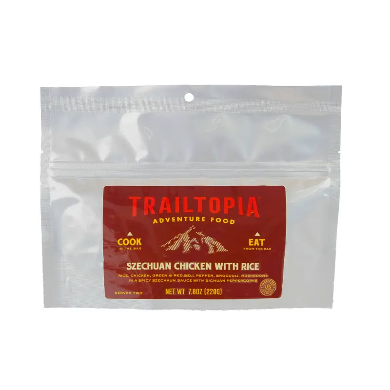 Trailtopia Szechuan Chicken – Gluten-Free Dehydrated Entree 1
