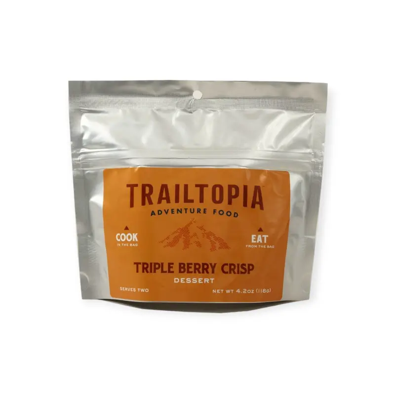 Trailtopia Triple Berry Crisp – Dehydrated Dessert Snack 1