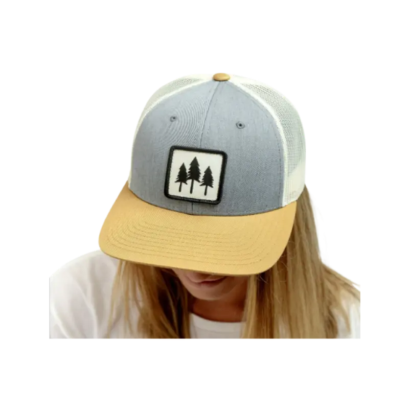 Tri-Tone Tree Trucker Hat – Montana Scene 1