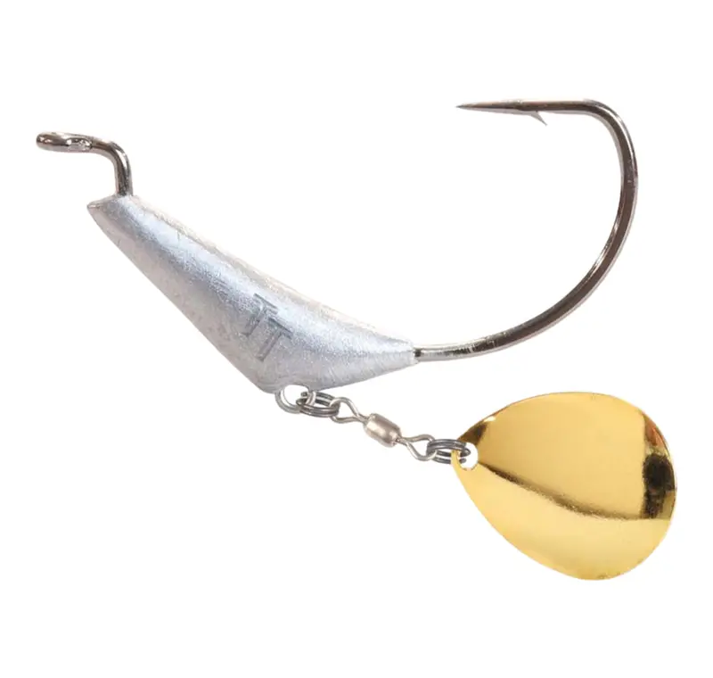 Tt Chinlockz Spinz Gold Colorado Blade Jig Heads 1