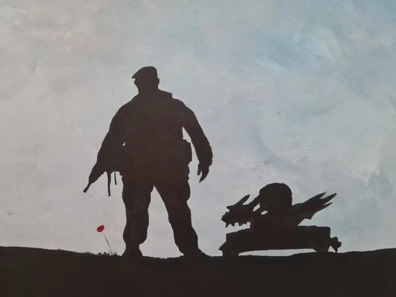 U270 Original Painting – Atmospheric Sky Study 'Cloud Puncher' 1