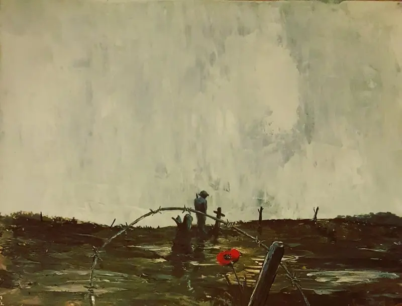 U311 Original Painting: 'In No Man'S Land' 1