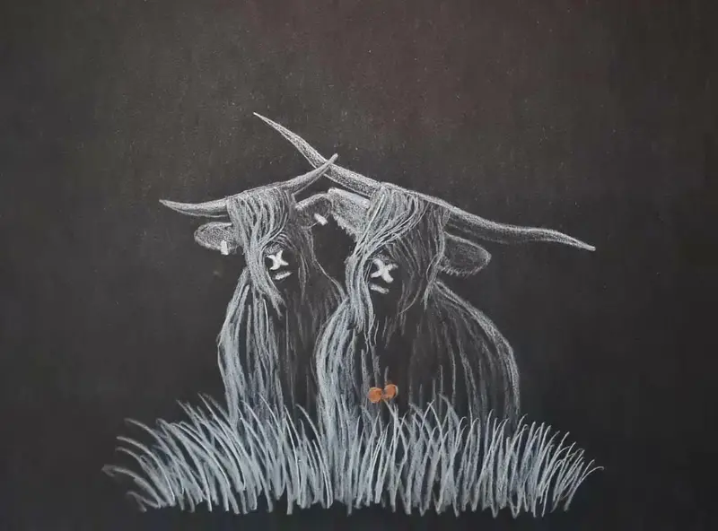 U512 Polychromo Original Artwork – 'Mr & Mrs Coo #3' 1