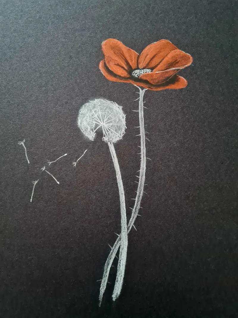 U637 Original Polychromo — 'Poppy Clock #11' Commemorative Piece 1