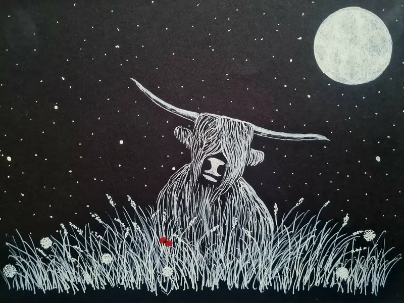 U641 Original Acrylic Painting — 'Colin Coo' Portrait 1