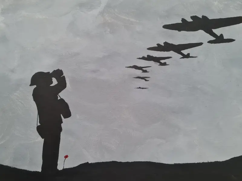U662 Original Painting — 'Observer Corps' Tribute 1