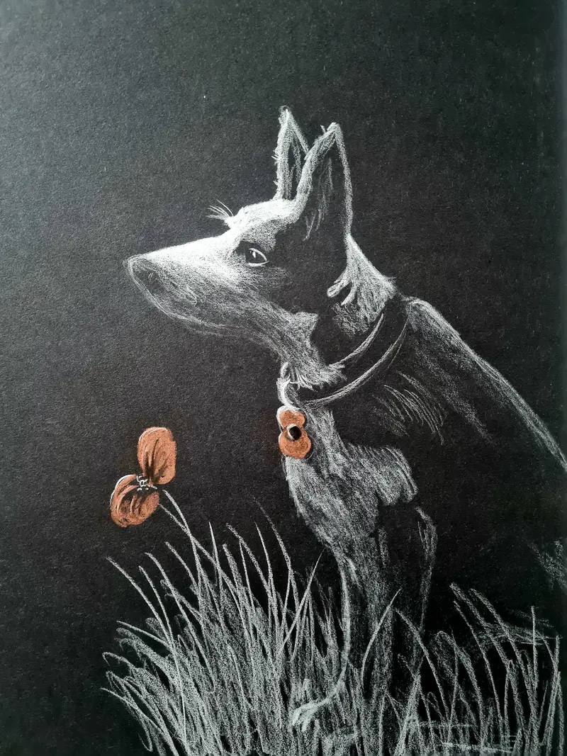 U666 Original Polychromo Creation: 'Poppy Dog No. 51' 1