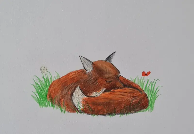 U718 Original Polychromo Piece – 'Sleeping Red' 1