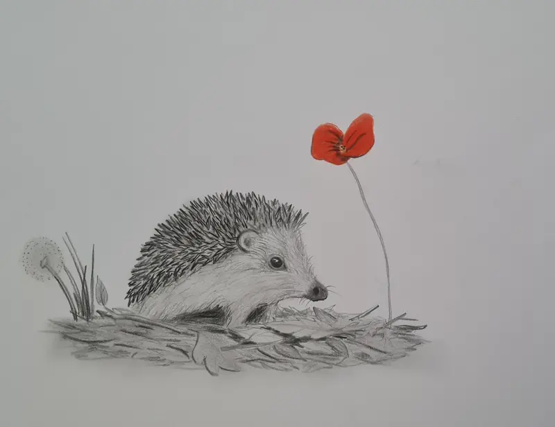 U721 Original Polychromo Painting – 'Foraging' 1