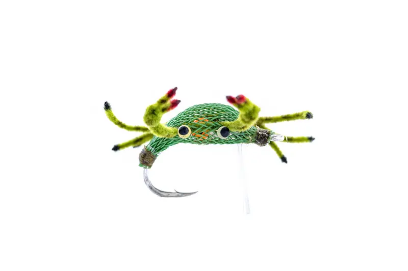 Umpqua Alphlexo Crab Fly – Olive, 3-Pack 1