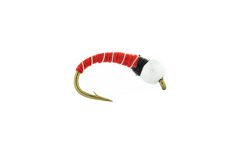 Umpqua Ice Cream Cone Attractor Dry Fly – Bright Red (3-Pack) 1