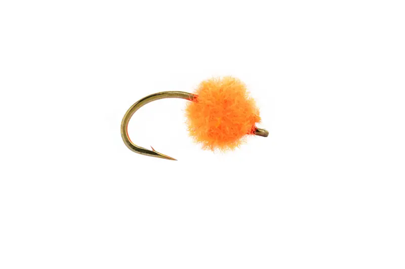 Umpqua Micro Egg Weighted Fluorescent Orange Fly – 3-Pack 1