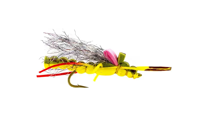 Umpqua Morningwood Hopper Dry Fly – Yellow, 3-Pack 1