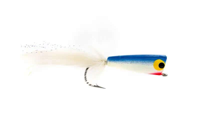 Umpqua Saltwater Popper Fly – Blue & White, 3-Pack 1
