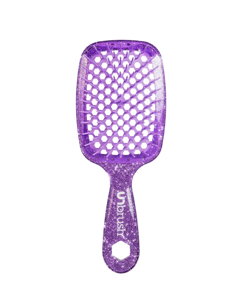 Unbrush Glitter Detangling Hair Brush – Amethyst 1